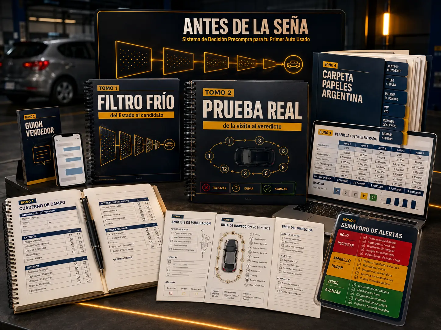 Kit Antes de la Seña: 2 tomos y 5 recursos, con páginas interiores a la vista